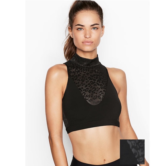 VS Mock Neck Crop Top - Picture 1 of 8